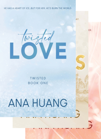 Three overlapping book covers from Ana Huang's Twisted series