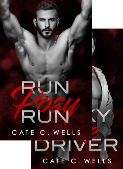 Two overlapping book covers from Cate C. Wells's Underboss Insurrection series