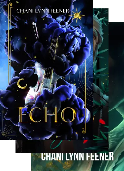 Three overlapping book covers from Chani Lynn Feener's The Devils of Vitality series
