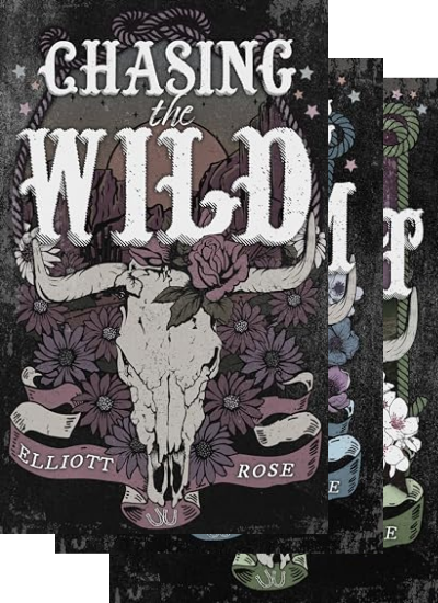 Three overlapping book covers from Elliott Rose's Crimson Ridge series