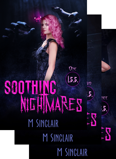 Three overlapping book covers from M. Sinclair's I.S.S. series